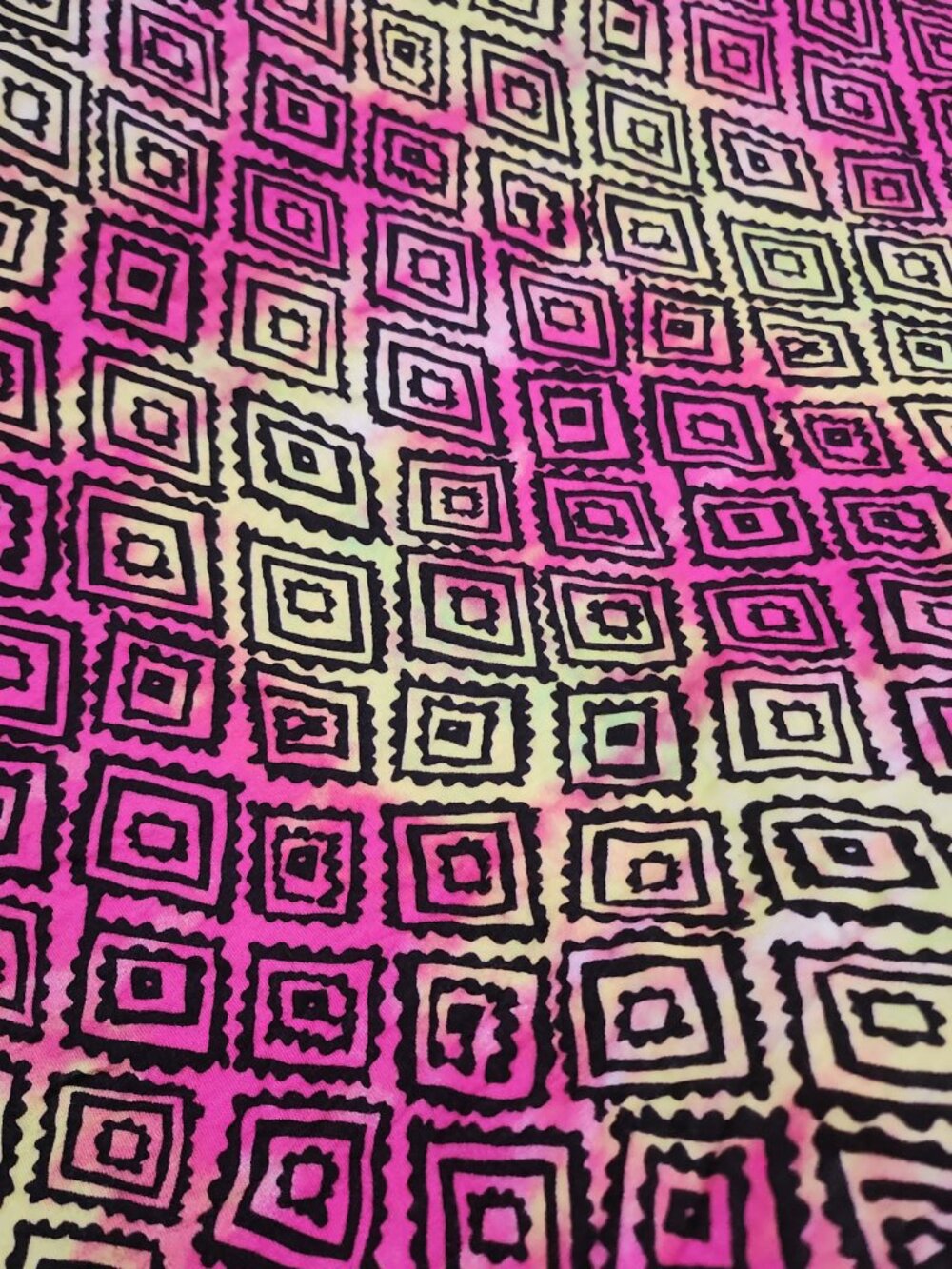 💛BUNDLE DEAL⬇️ 1.9 Yards – $11/Yard ($21 Total) – Neon Geometric Knit - Picture 5 of 9